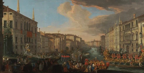 Regata na Grand Canal na počest dánského krále Fridricha IV